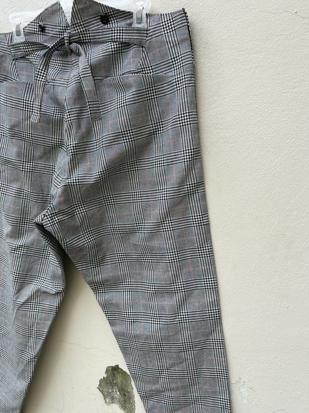 Japanese Brand MS BRAGUS Japan Check Wide Skinny Hooked Hem Trouser Pant Size US 34 / EU 50 - 20 Thumbnail