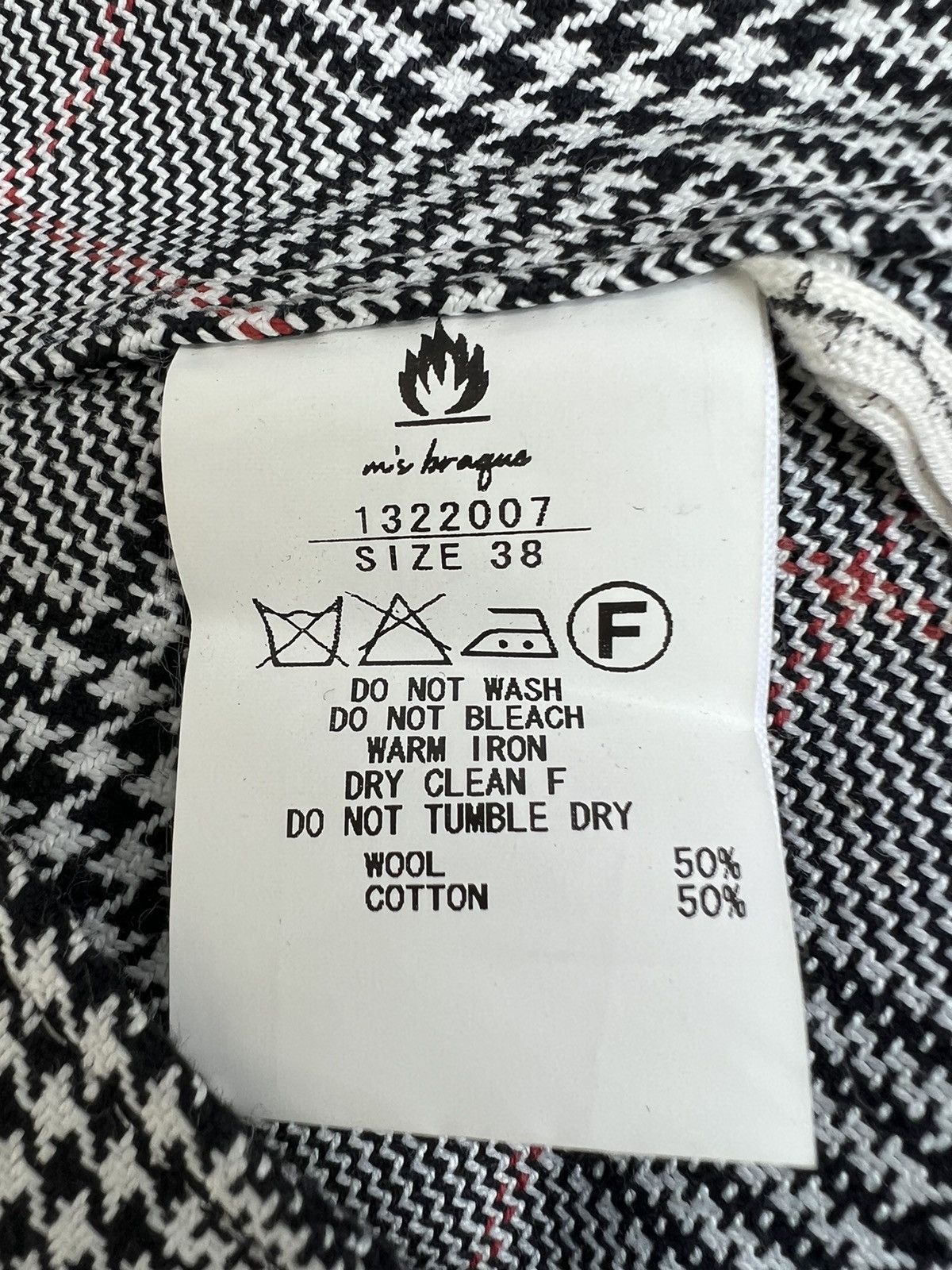 Japanese Brand MS BRAGUS Japan Check Wide Skinny Hooked Hem Trouser Pant Size US 34 / EU 50 - 24 Thumbnail
