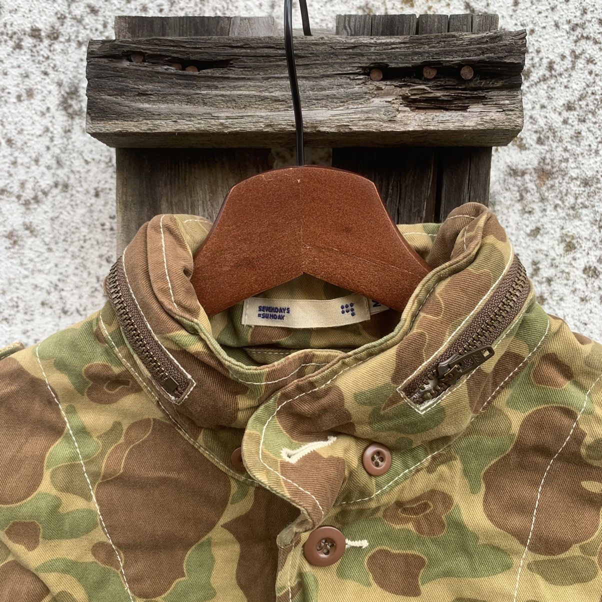 Vintage VINTAGE Y2K FROG SKIN CAMO ARMY HOODIE JAPANESE RARE JACKET Size US S / EU 44-46 / 1 - 7 Thumbnail