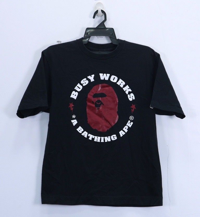 Bape A Bathing Ape Busy Works T Shirt Tee Big Logo Size US M / EU 48-50 / 2 - 1 Thumbnail