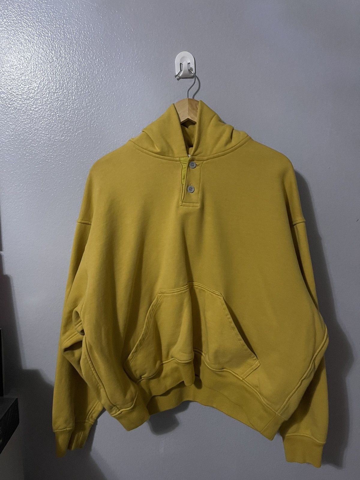 Fear of god henley hoodie hotsell