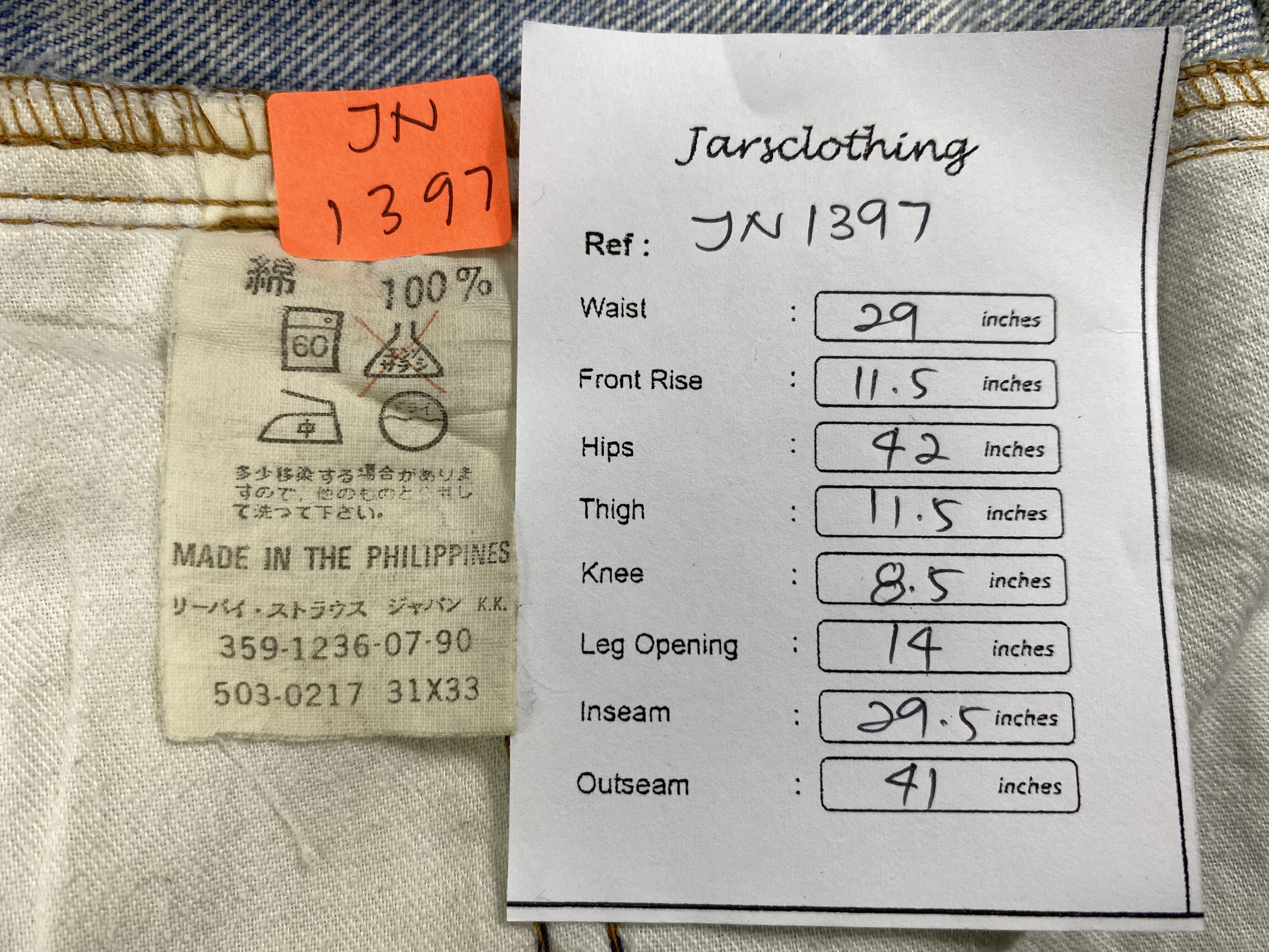Levi's Light Wash Vintage Levi's 503 29x29.5 Denim -JN1397 Size US 29 - 8 Thumbnail