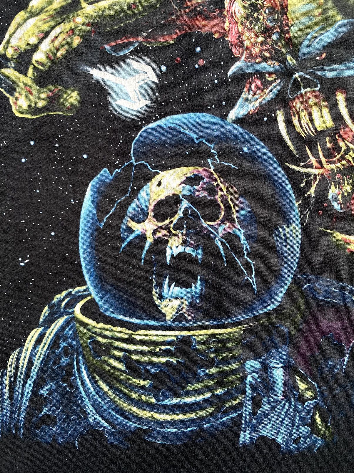 Band Tees × Iron Maiden × Vintage 00’s Vintage Iron Maiden The Final Frontier T Shirt Y2K Size US XL / EU 56 / 4 - 4 Thumbnail
