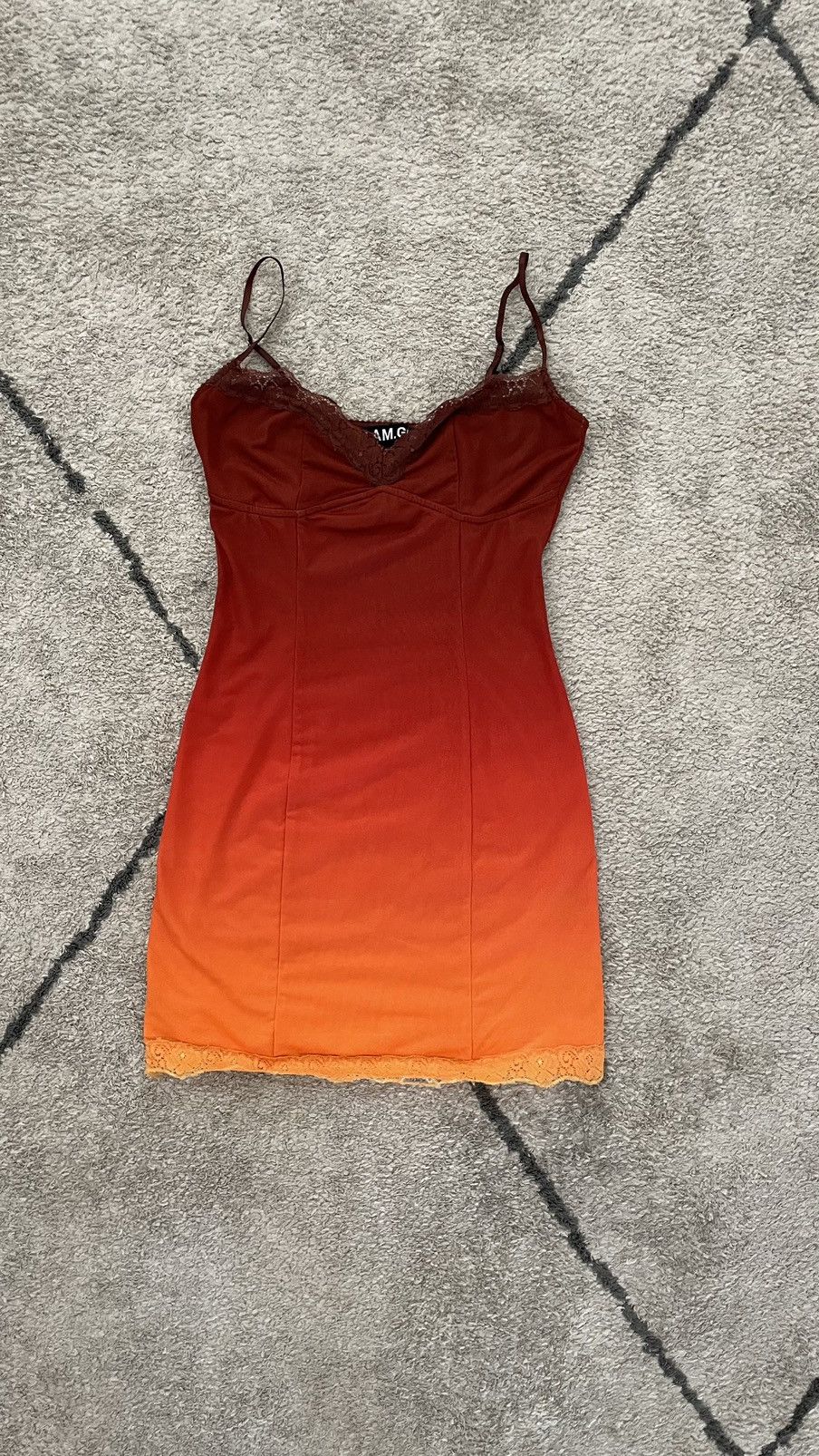 strapless open back dress Vaida Sunset Sequin Mini Dress