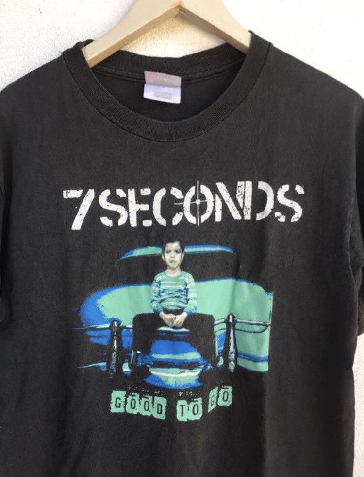 Band Tees Vintage Y2K 7 Seconds good to go punk band t shirt Size US M / EU 48-50 / 2 - 3 Thumbnail