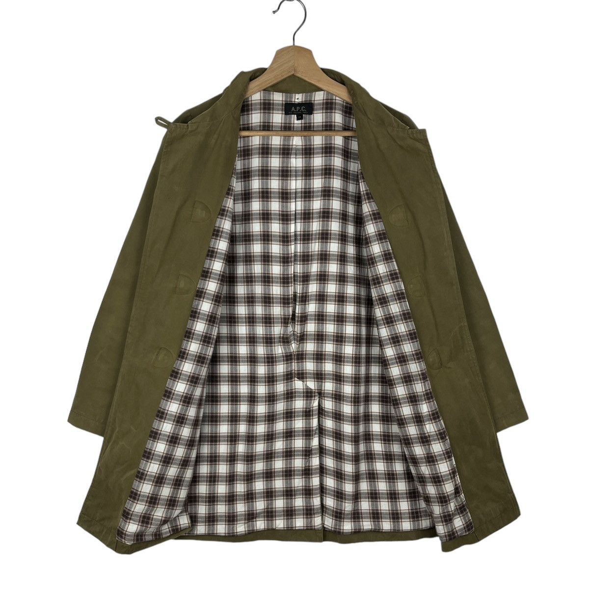 A.P.C. A.P.C Hooded Trench Coat Jacket Size US S / EU 44-46 / 1 - 5 Thumbnail