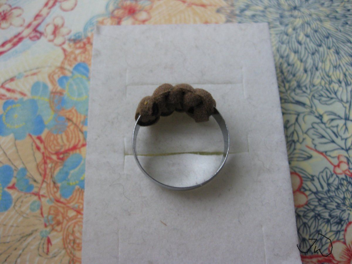 Handmade × Jewelry × Vintage Brown Leather Stainless Steel Ring - Size 8.5 Size ONE SIZE - 3 Thumbnail