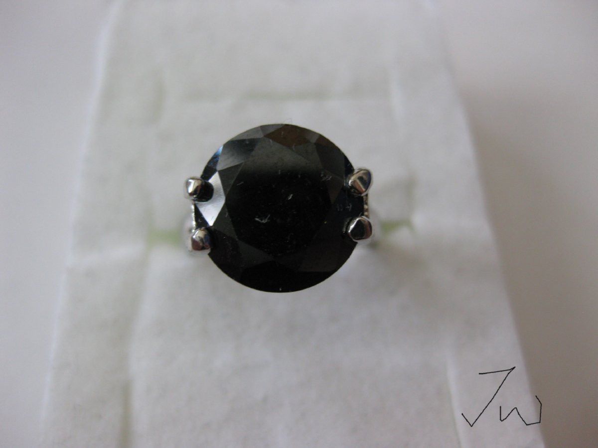 Jewelry Black CZ Ring - Size 5 Size ONE SIZE - 1 Thumbnail