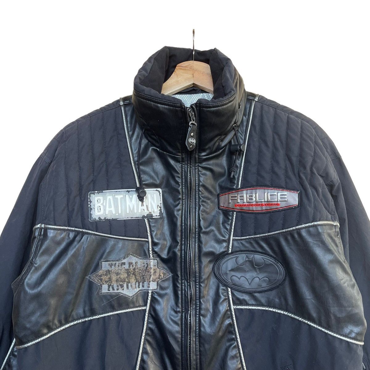 DC Comics Rare‼️Vintage Fablice Batman The Dark Knight Ski Jacket Size US L / EU 52-54 / 3 - 4 Thumbnail