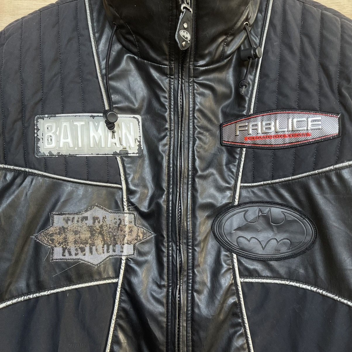 DC Comics Rare‼️Vintage Fablice Batman The Dark Knight Ski Jacket Size US L / EU 52-54 / 3 - 5 Thumbnail