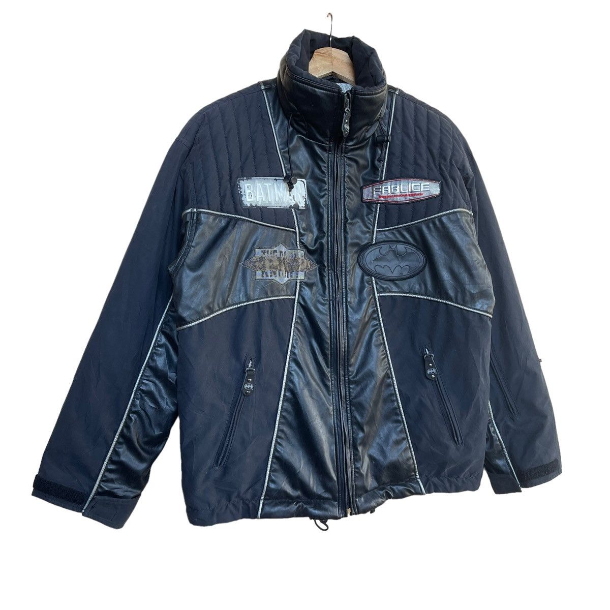 DC Comics Rare‼️Vintage Fablice Batman The Dark Knight Ski Jacket Size US L / EU 52-54 / 3 - 2 Thumbnail