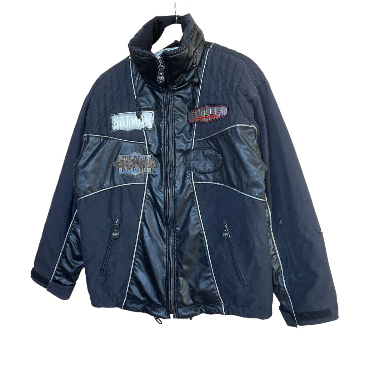 DC Comics Rare‼️Vintage Fablice Batman The Dark Knight Ski Jacket Size US L / EU 52-54 / 3 - 3 Thumbnail