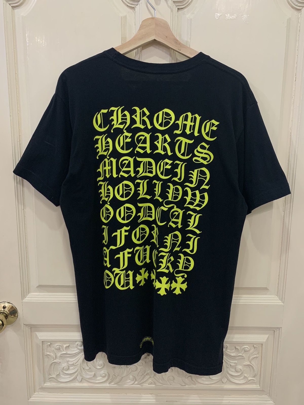 Tシャツ・カットソー Chrome Hearts Made In Hollywood TEE T-Shirt Black chrome hearts made in hollywood tee shirt | eBay