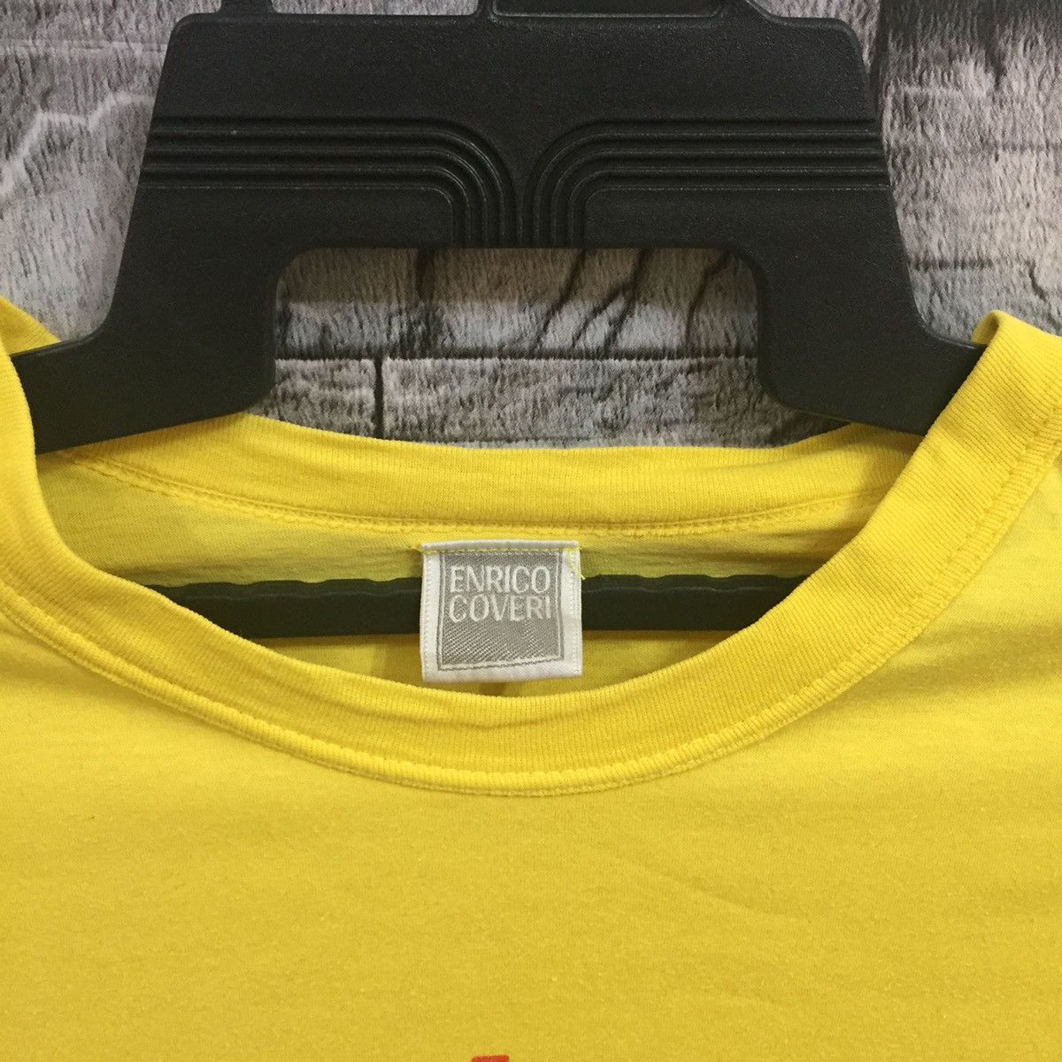 Japanese Brand Vintage Enrico Coveri t shirt spellout multicolour fits S Size US S / EU 44-46 / 1 - 3 Thumbnail