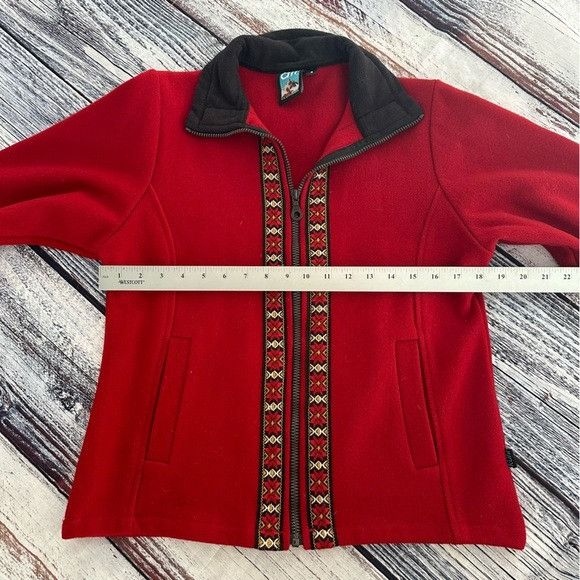 Kuhl Alf By Kuhl Red Bergan Wool Zip Front Jacket Size S / US 4 / IT 40 - 11 Thumbnail