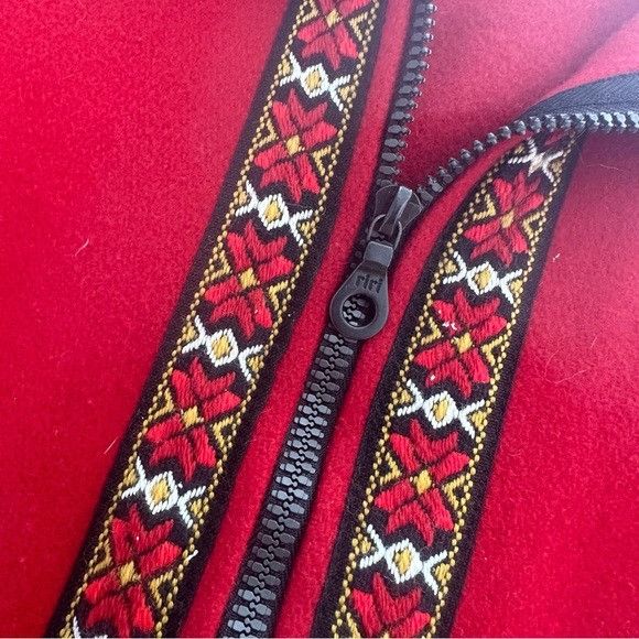 Kuhl Alf By Kuhl Red Bergan Wool Zip Front Jacket Size S / US 4 / IT 40 - 7 Thumbnail
