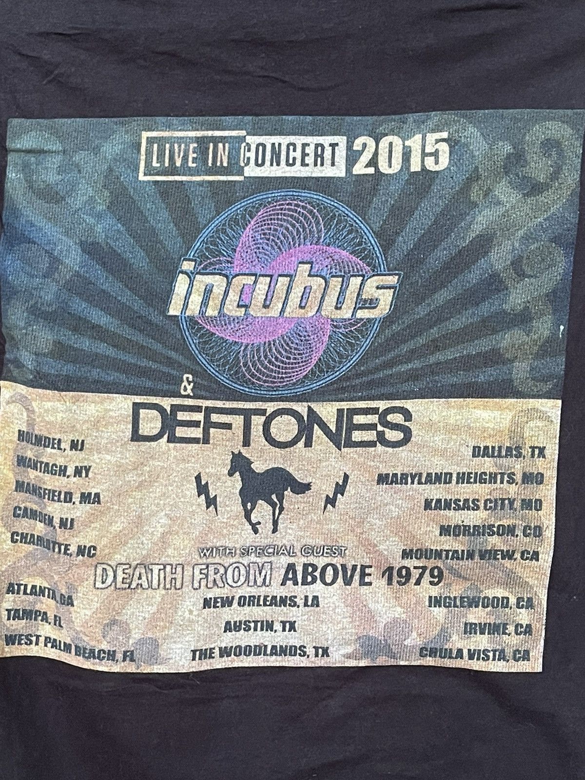 Band Tees Band Tee x Incubus x deftones Live In Concert 2015🔥 Size US M / EU 48-50 / 2 - 10 Thumbnail