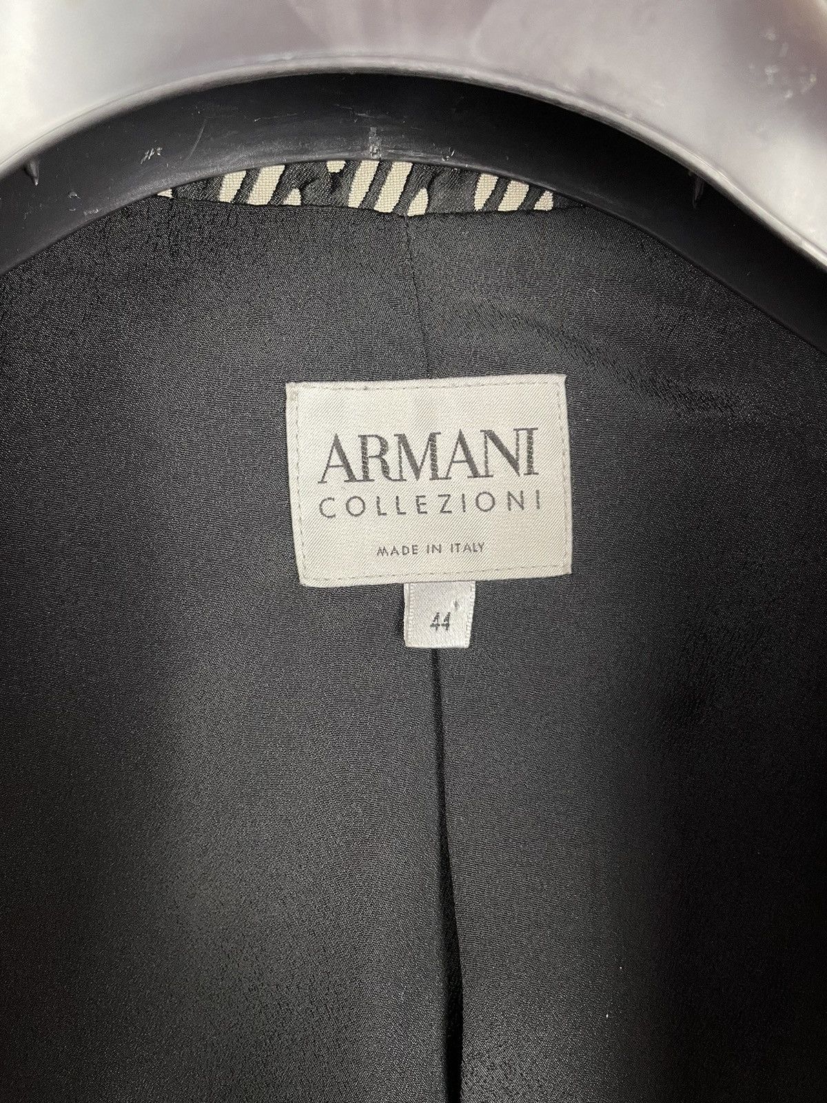 Giorgio Armani ARMANI COLLEZIONi made in Italy pied-de-poule blazer jacket Size M / US 6-8 / IT 42-44 - 6 Thumbnail