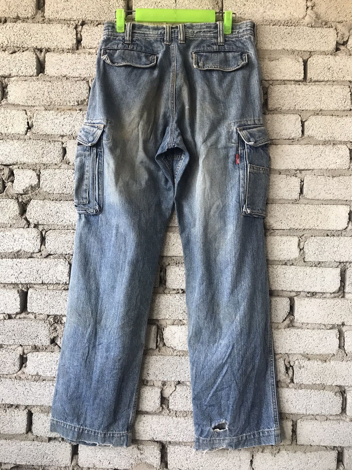 If Six Was Nine × Japanese Brand × Vintage Vintage Japanese Brand Dogman Cargo Jeans Size US 31 - 2 Thumbnail
