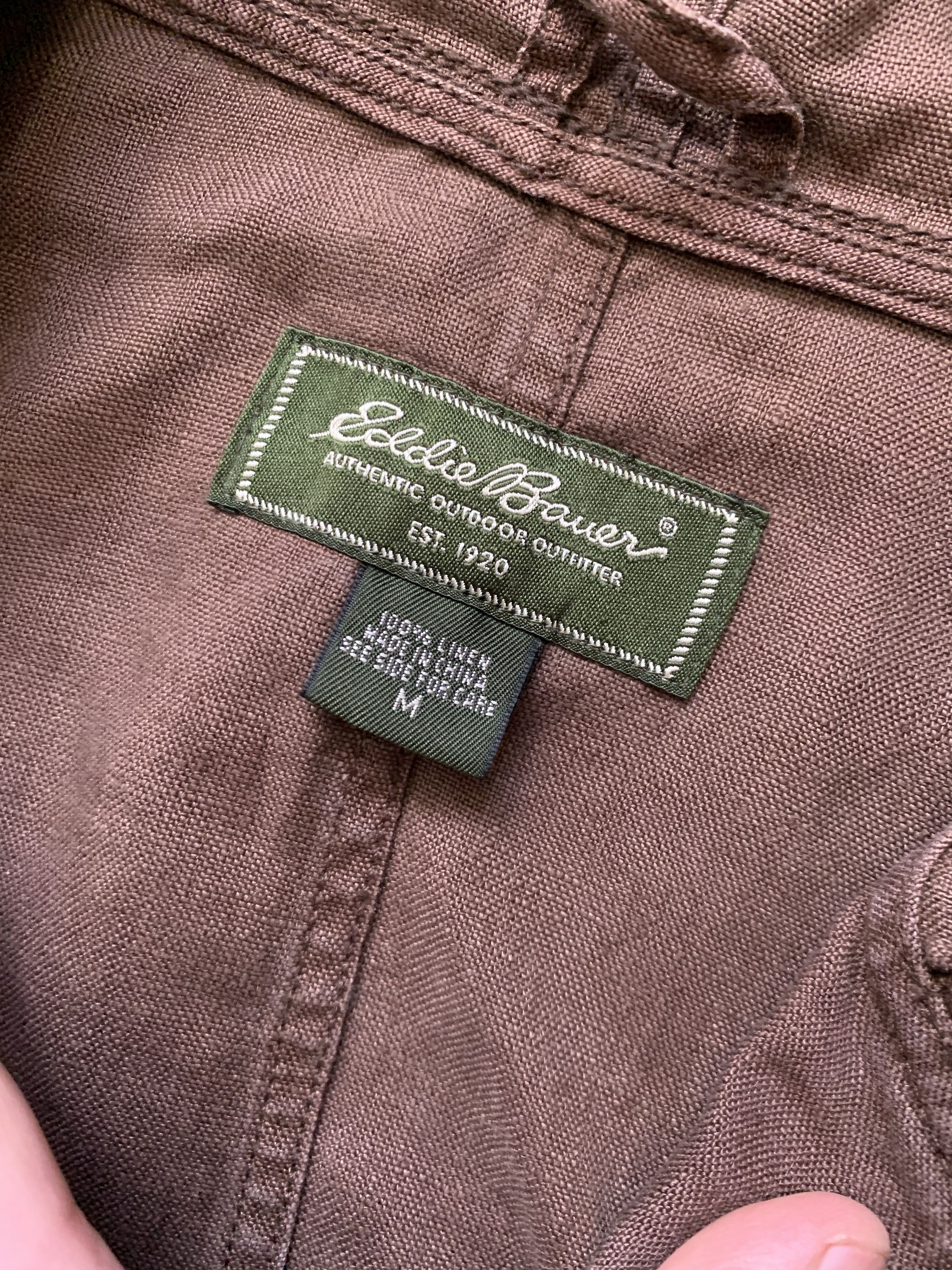 Eddie Bauer Eddie Bauer Vintage 100% Linen Outdoor Jacket Size US M / EU 48-50 / 2 - 8 Thumbnail