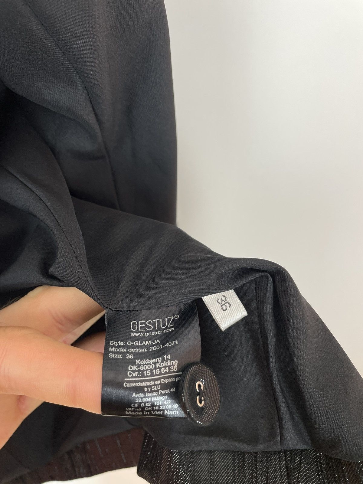 Gestuz GESTUZ PLEATED Womens black cocktails blazer jacket size 36 Size XS / US 0-2 / IT 36-38 - 13 Thumbnail