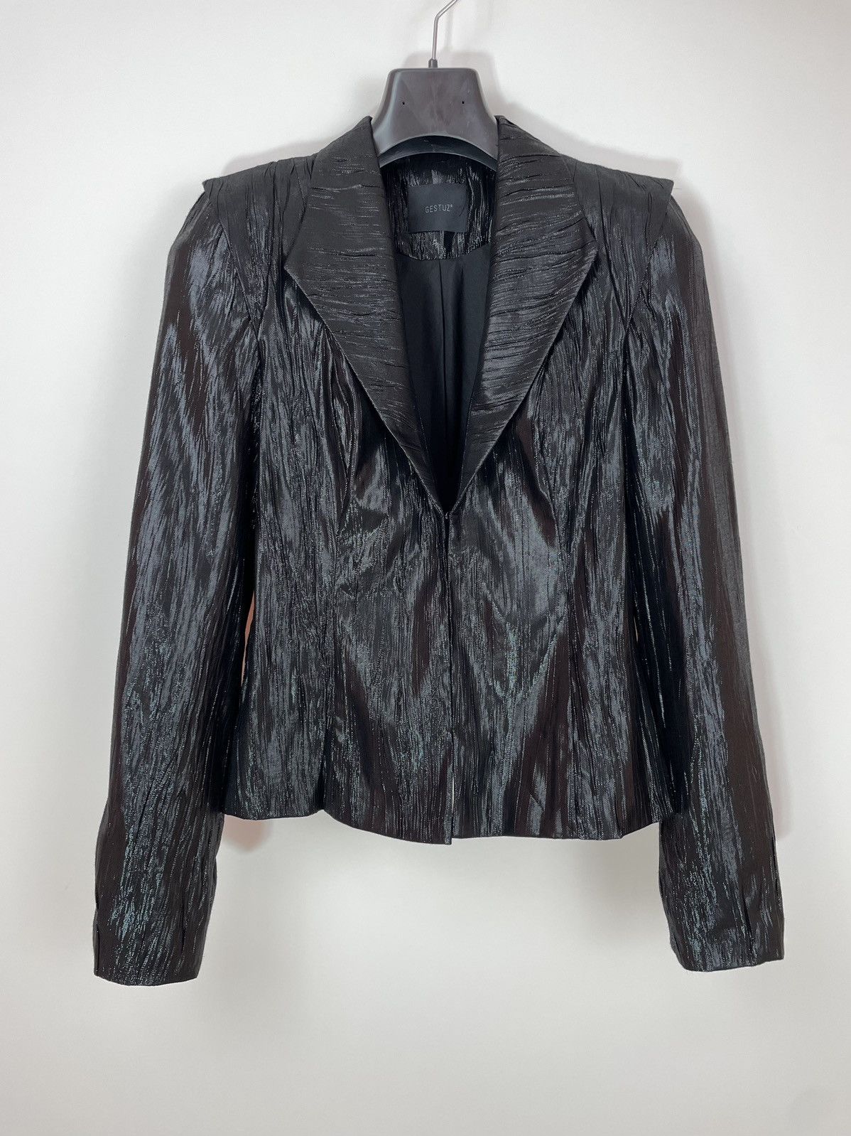 Gestuz GESTUZ PLEATED Womens black cocktails blazer jacket size 36 Size XS / US 0-2 / IT 36-38 - 5 Thumbnail