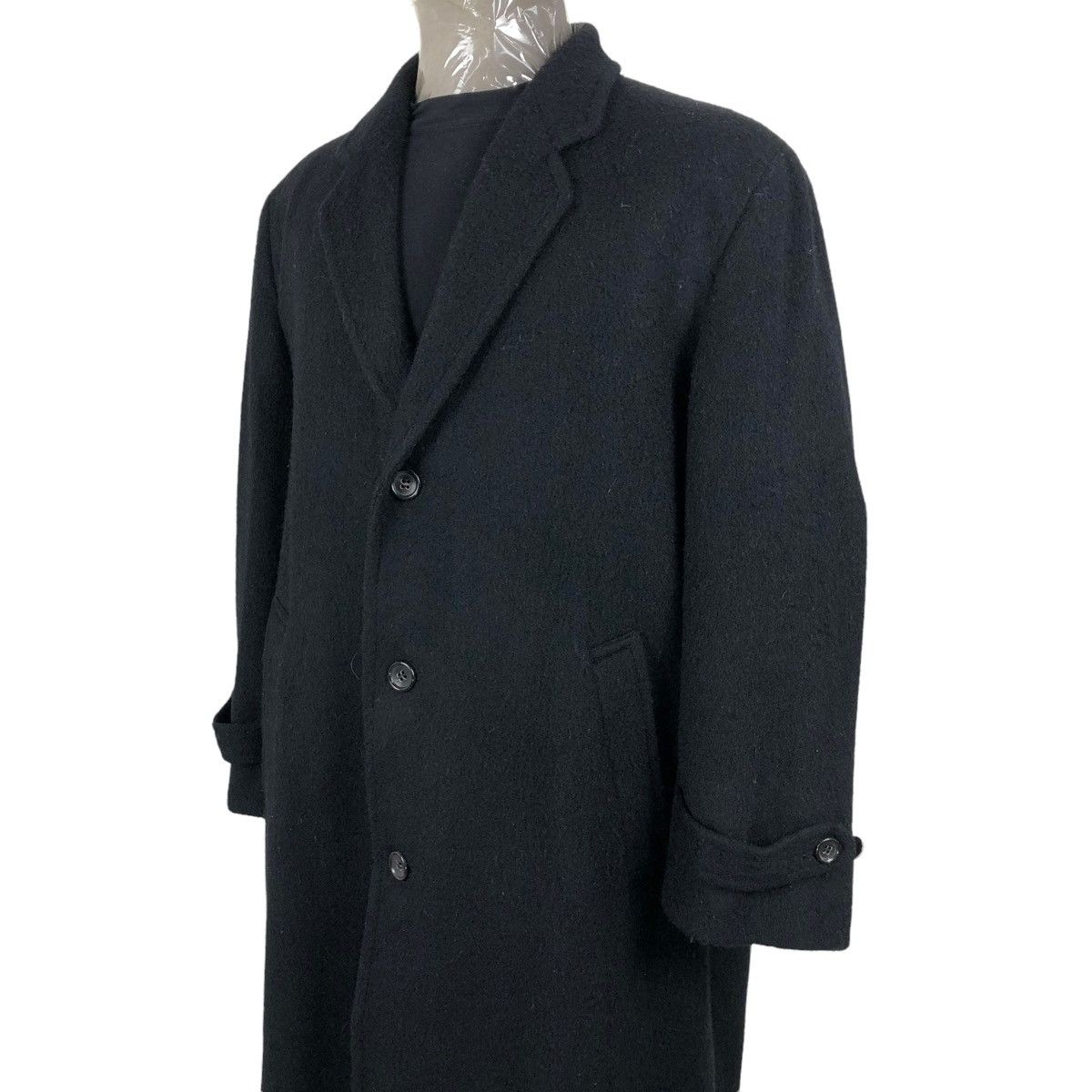 Comme des Garcons Vintage 90s Comme Des Garcons Homme Wool Overcoat Long Coat Size US L / EU 52-54 / 3 - 2 Thumbnail