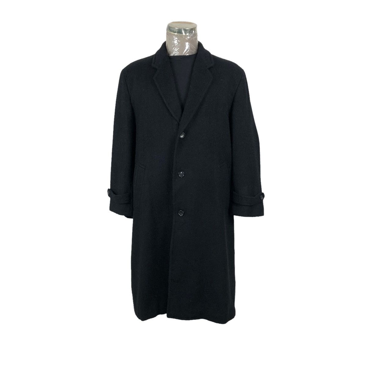 Comme des Garcons Vintage 90s Comme Des Garcons Homme Wool Overcoat Long Coat Size US L / EU 52-54 / 3 - 5 Thumbnail