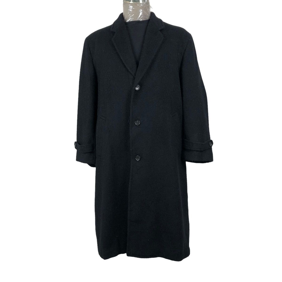 Comme des Garcons Vintage 90s Comme Des Garcons Homme Wool Overcoat Long Coat Size US L / EU 52-54 / 3 - 3 Thumbnail