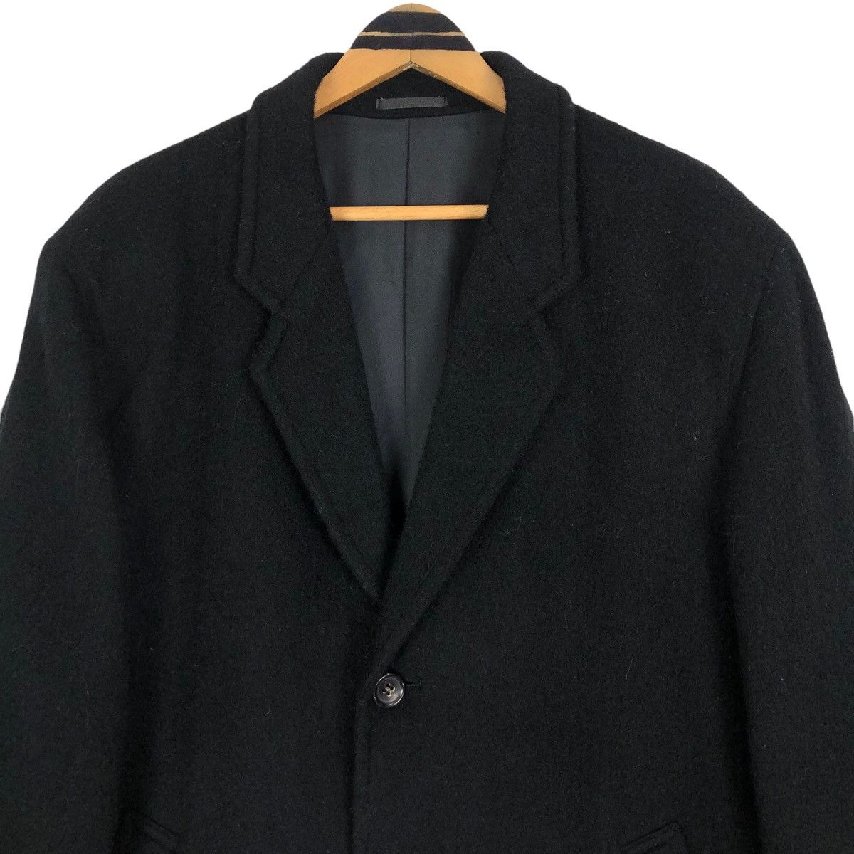 Comme des Garcons Vintage 90s Comme Des Garcons Homme Wool Overcoat Long Coat Size US L / EU 52-54 / 3 - 13 Thumbnail
