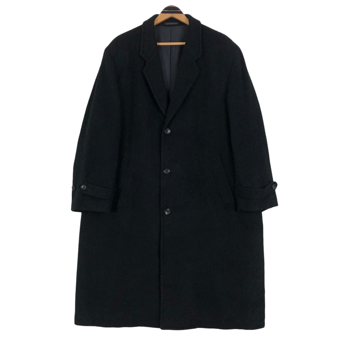 Comme des Garcons Vintage 90s Comme Des Garcons Homme Wool Overcoat Long Coat Size US L / EU 52-54 / 3 - 11 Thumbnail