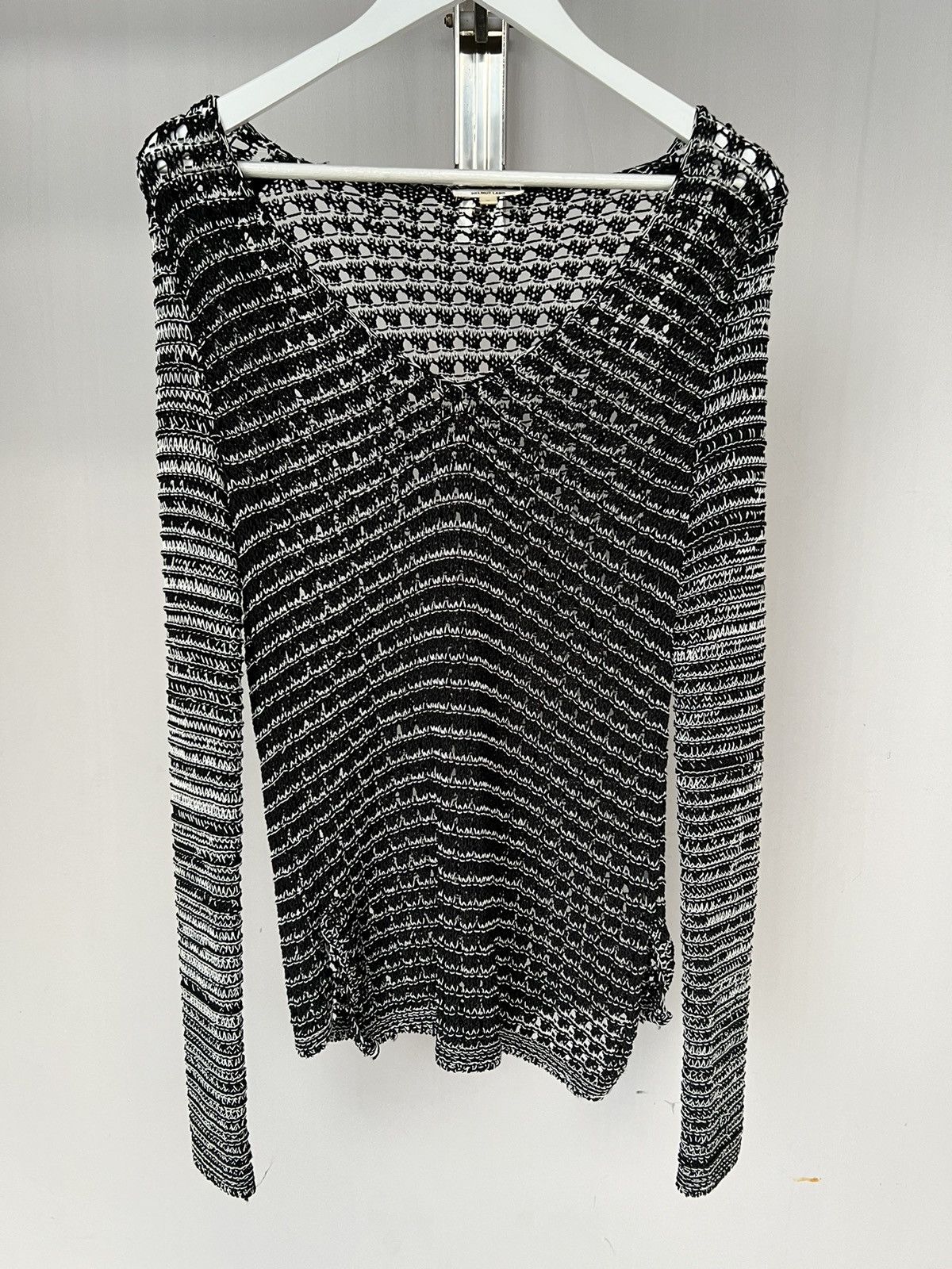 helmut lang canvas chain belt