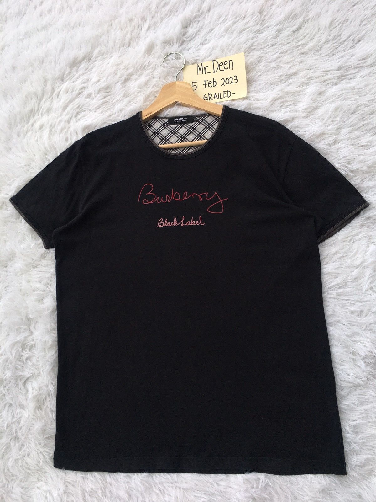 Burberry Vintage Burberry Black Label Spellout Tshirt Size US M / EU 48-50 / 2 - 4 Thumbnail