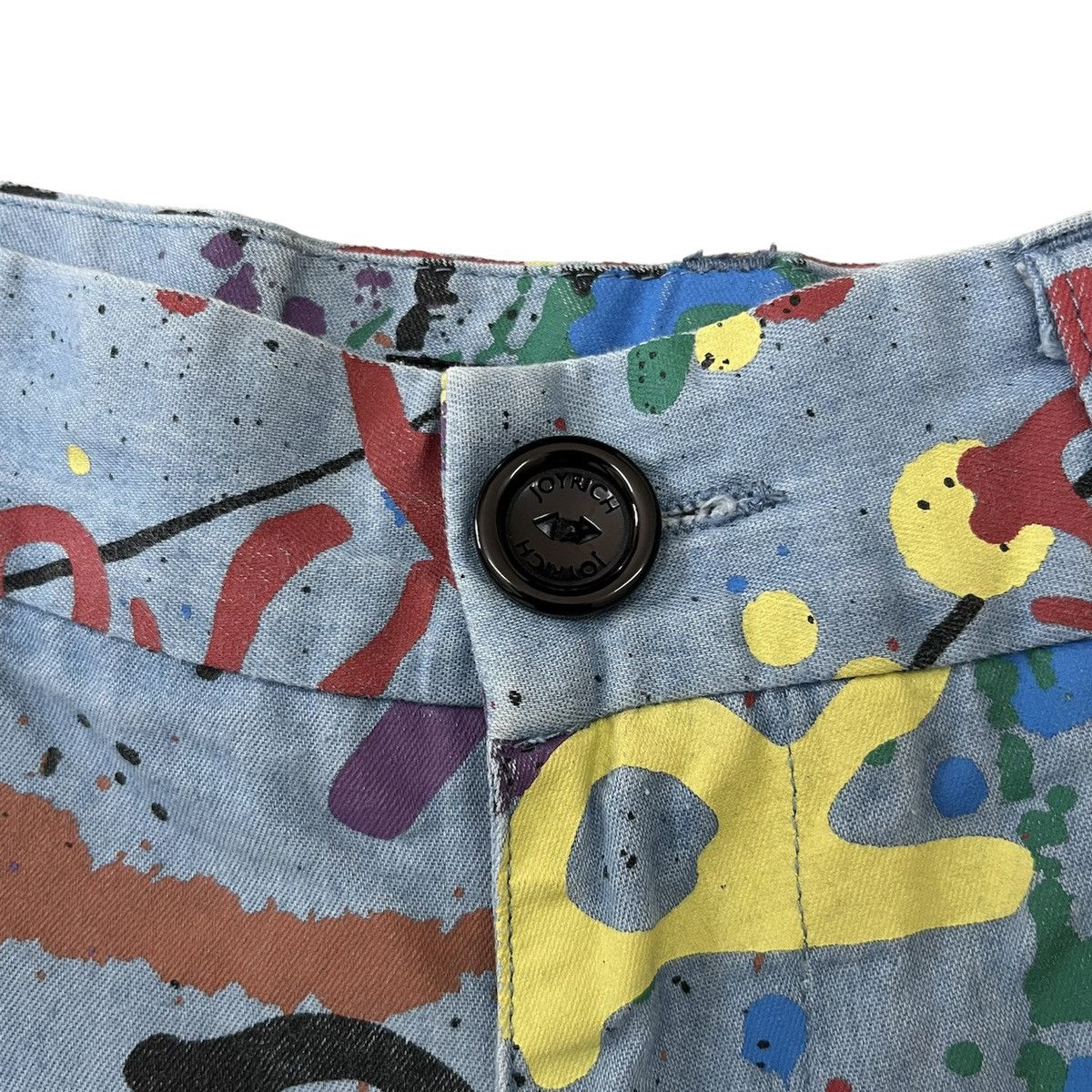 Joyrich 🔥Rare🔥 Joyrich Paint Splatter Shorts Size US 32 / EU 48 - 6 Thumbnail