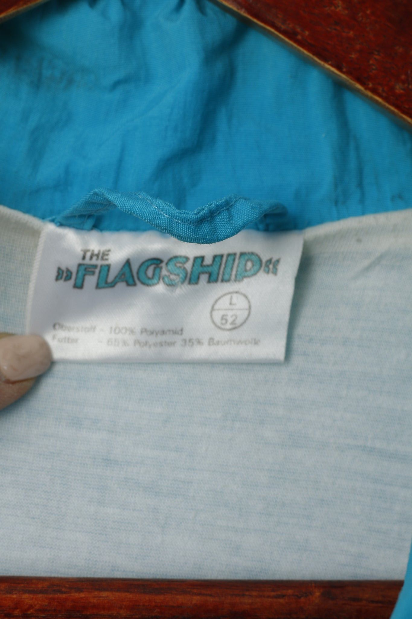 Vintage The Flagship Men L Jacket Turquoise Festival Bomber 0158 Size US L / EU 52-54 / 3 - 4 Thumbnail