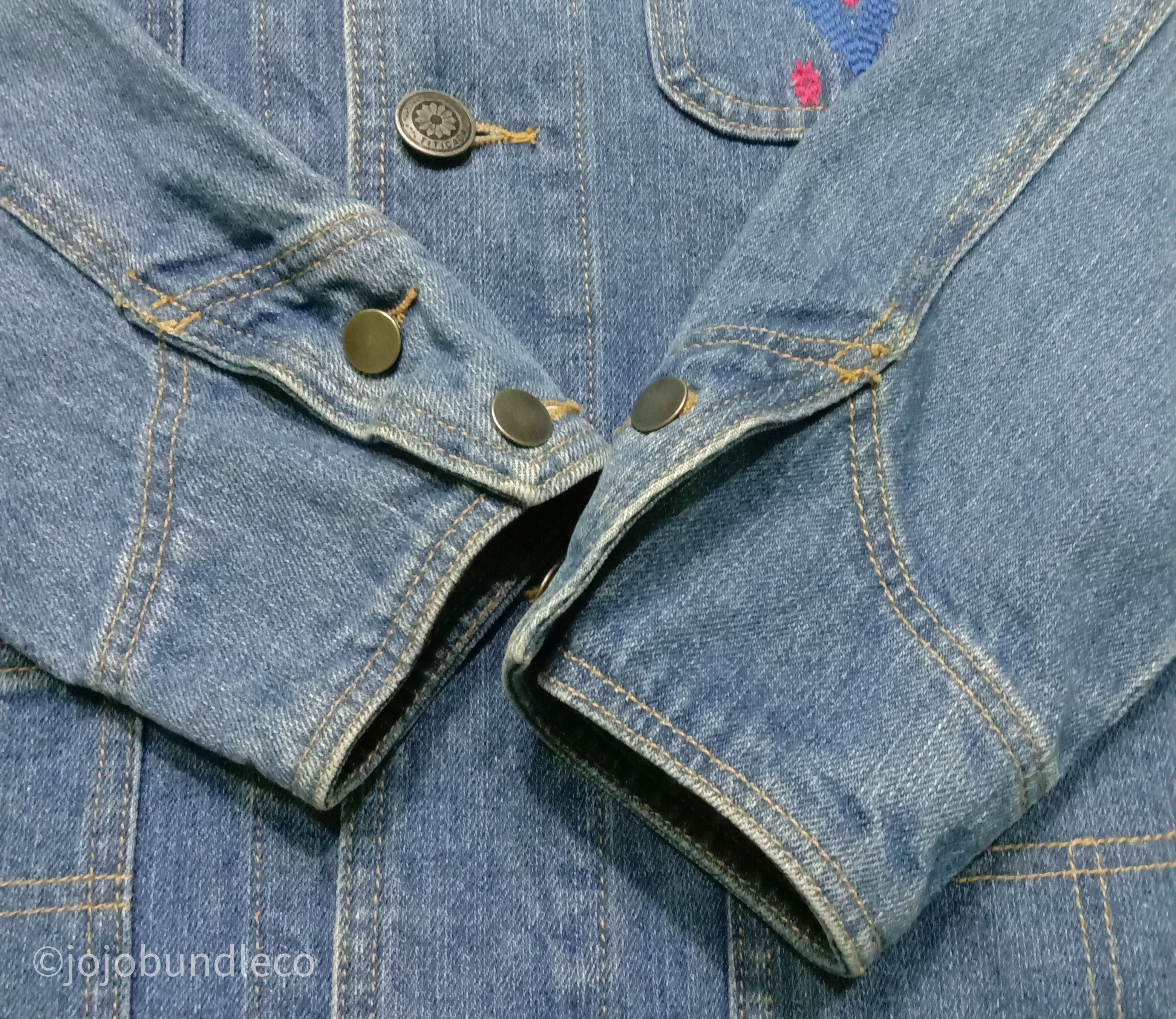 Japanese Brand Tribal style embroidery Titicaca denim jacket Size US S / EU 44-46 / 1 - 6 Thumbnail