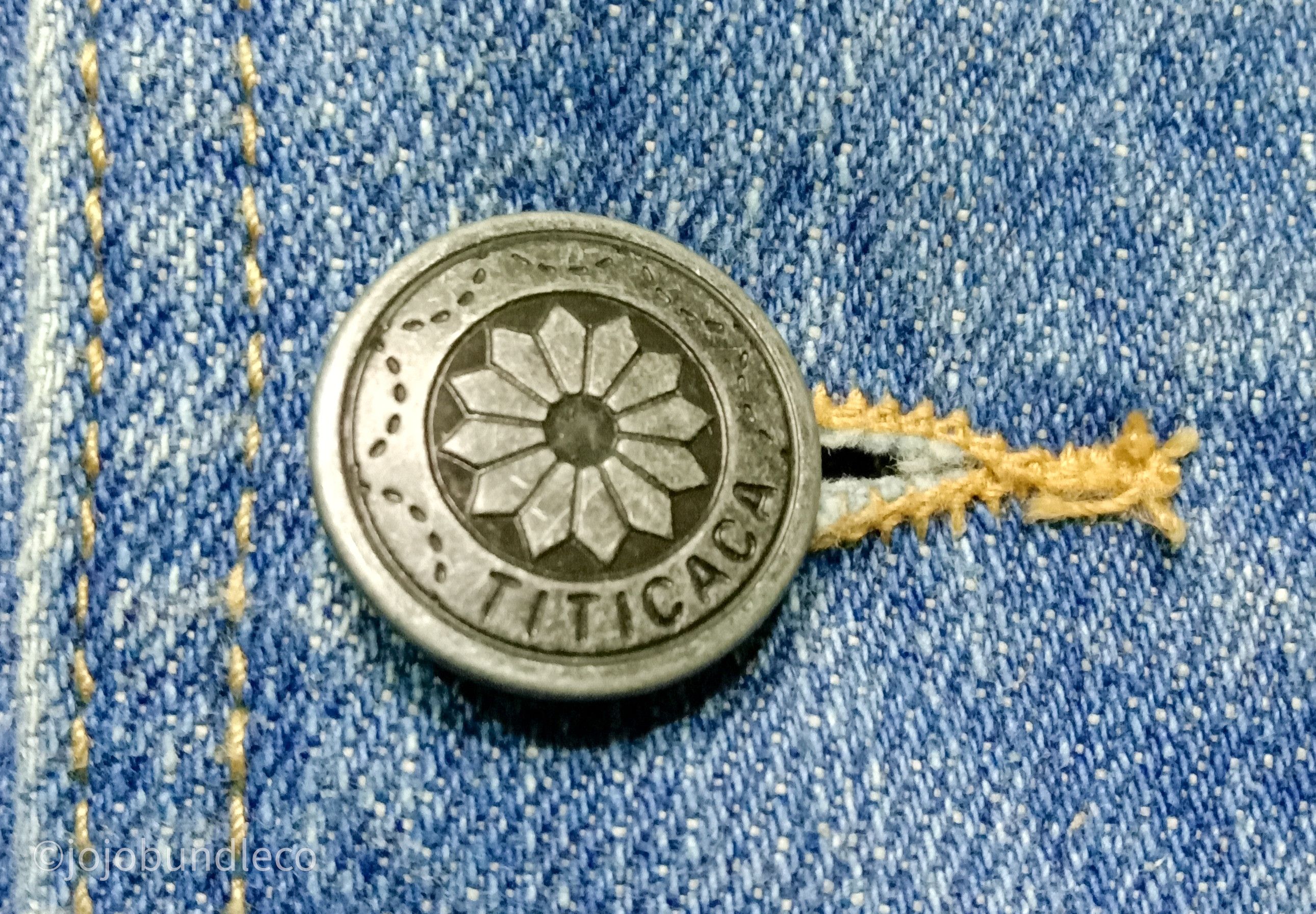 Japanese Brand Tribal style embroidery Titicaca denim jacket Size US S / EU 44-46 / 1 - 7 Thumbnail
