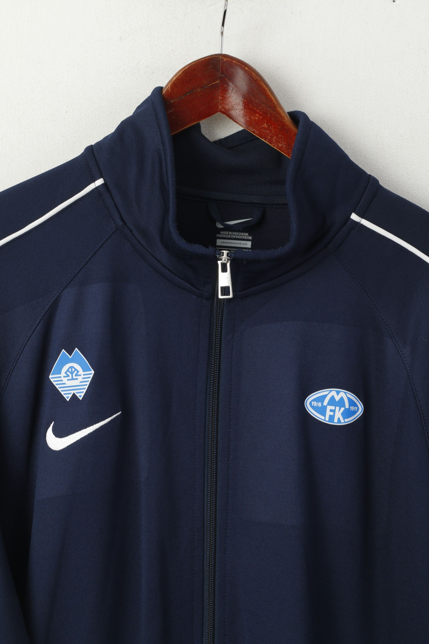 Nike Nike Men XL Sweatshirt Navy Cotton MFK Molde 2063 Size US XL / EU 56 / 4 - 3 Thumbnail