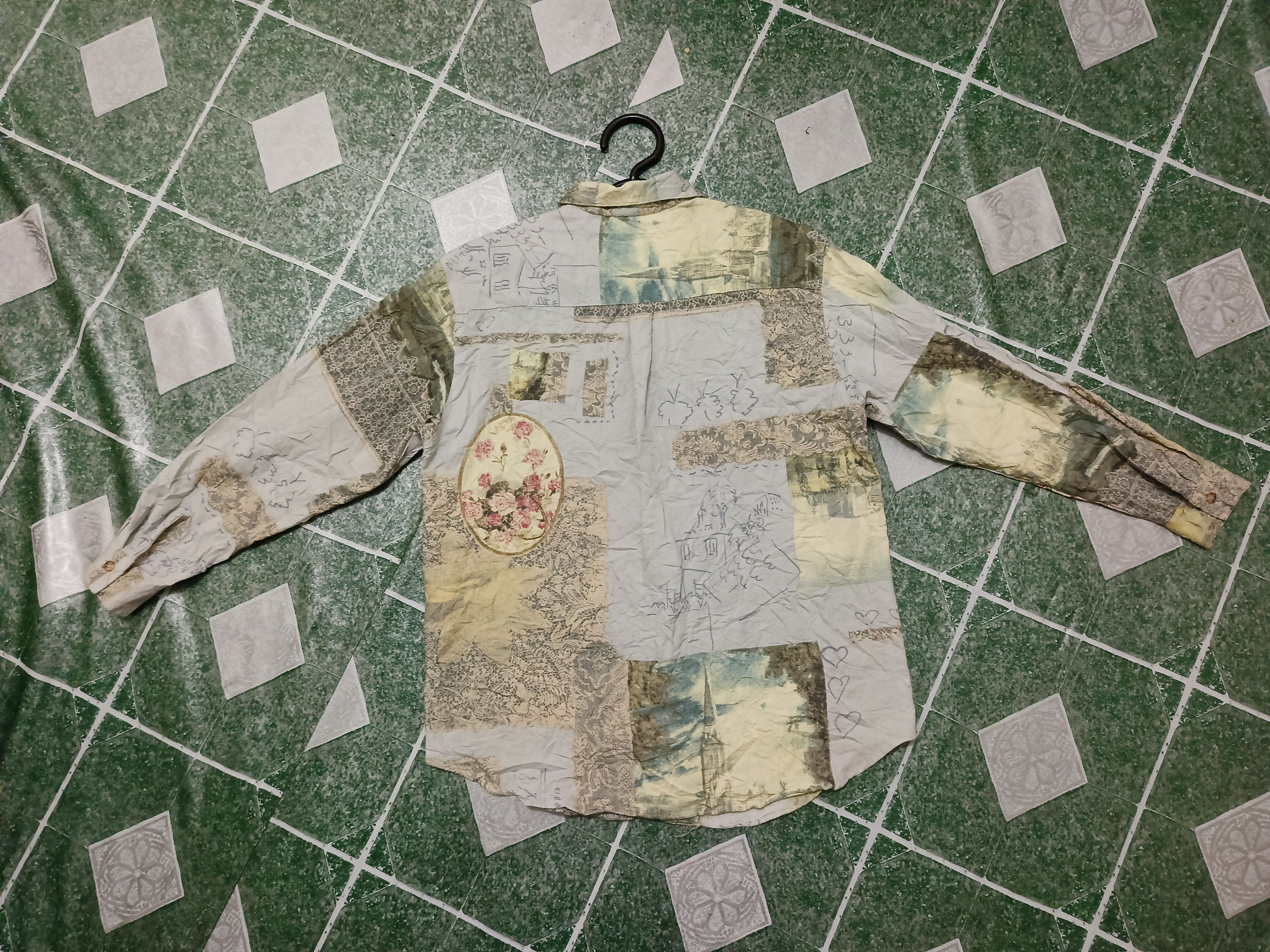 Japanese Brand Rare Design Splendid Shirts Button Up Distressed thrashed Size US M / EU 48-50 / 2 - 10 Thumbnail