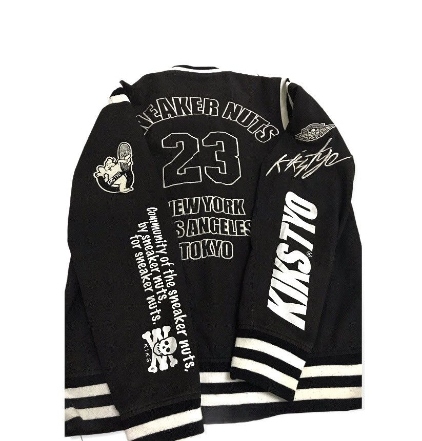 KIKS TYO Dope🔥! Superb Rare Kiks Tyo Sneakers Nuts Varsity Jacket Size US M / EU 48-50 / 2 - 4 Thumbnail