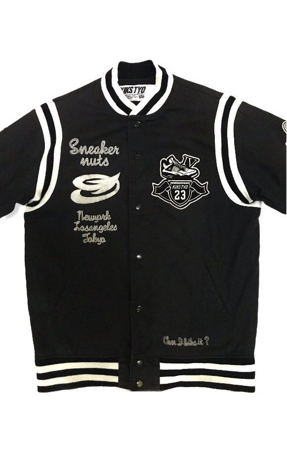 KIKS TYO Dope🔥! Superb Rare Kiks Tyo Sneakers Nuts Varsity Jacket Size US M / EU 48-50 / 2 - 3 Thumbnail