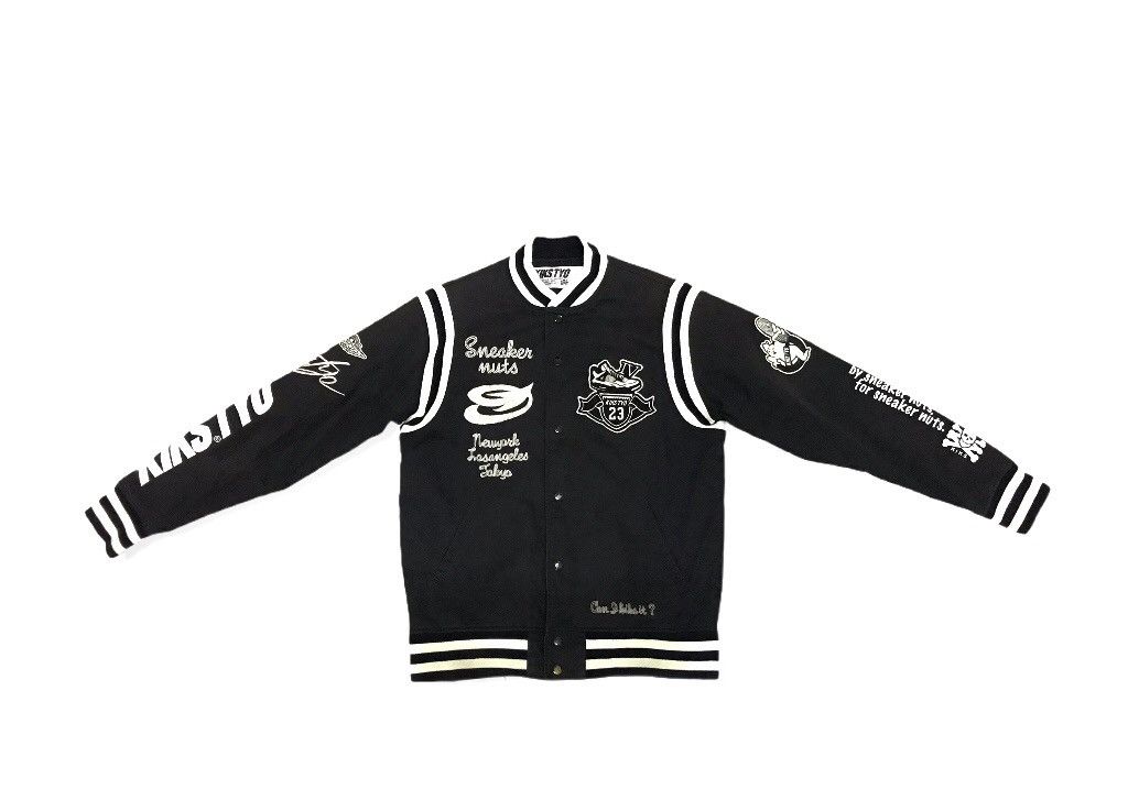 KIKS TYO Dope🔥! Superb Rare Kiks Tyo Sneakers Nuts Varsity Jacket Size US M / EU 48-50 / 2 - 1 Thumbnail