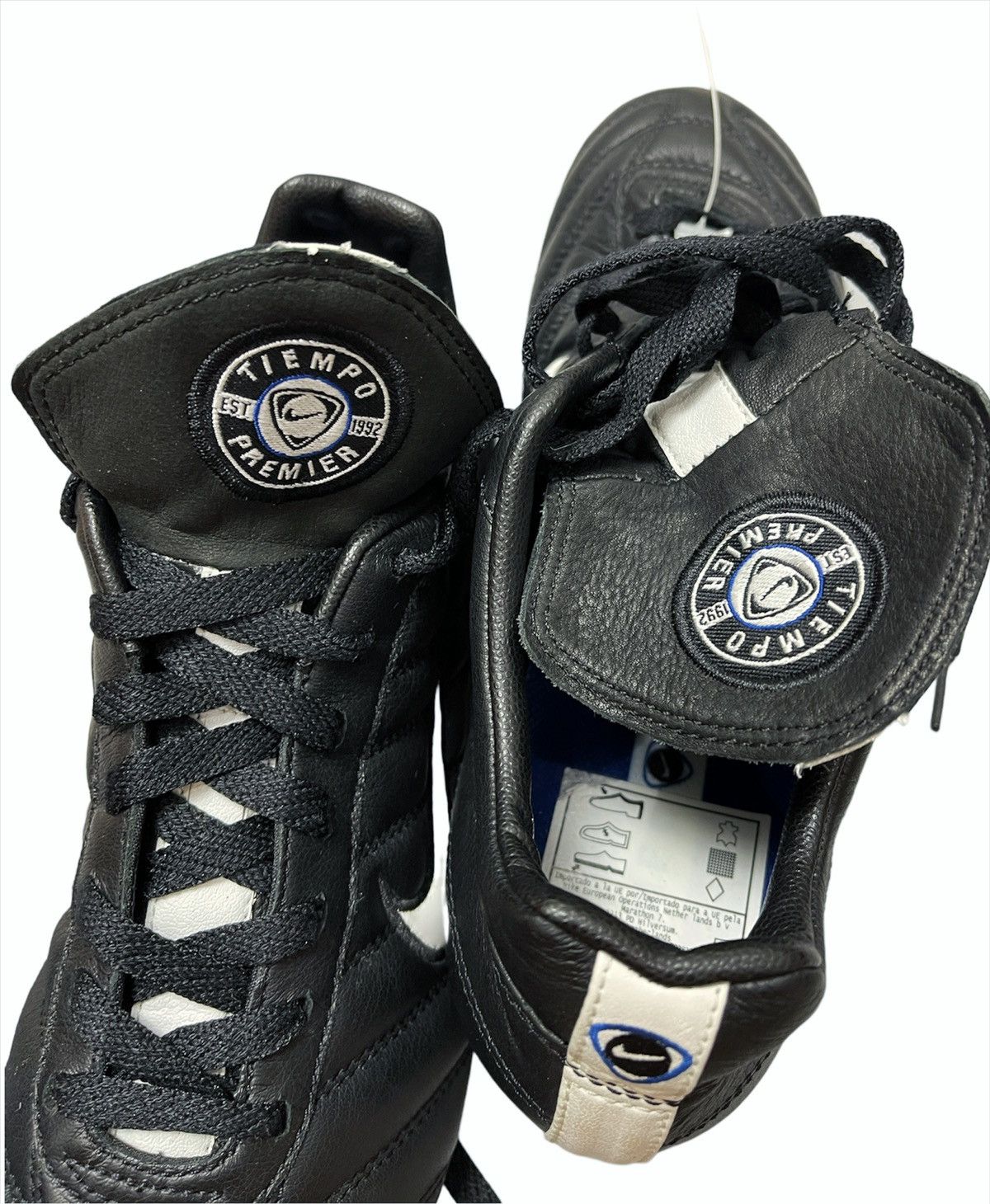 Vintage Nike Tiempo Premier SG 117322-011 Black Leather Cleats Boots Size US 7.5 / EU 40-41 - 10 Thumbnail