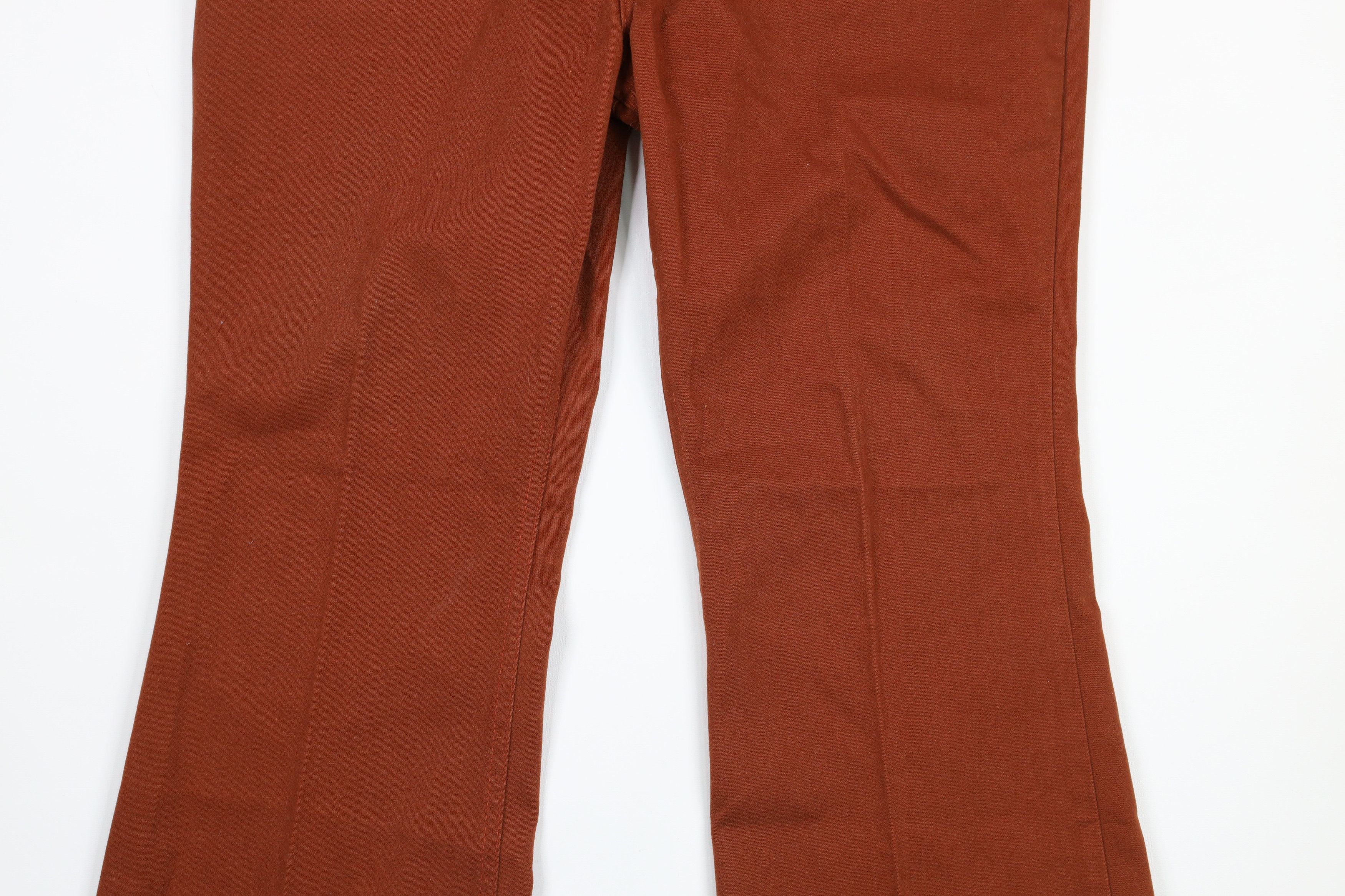 Vintage × Wrangler Vintage 70s Wrangler Wide Leg Bell Bottoms Jeans Burnt Size US 38 / EU 54 - 3 Thumbnail