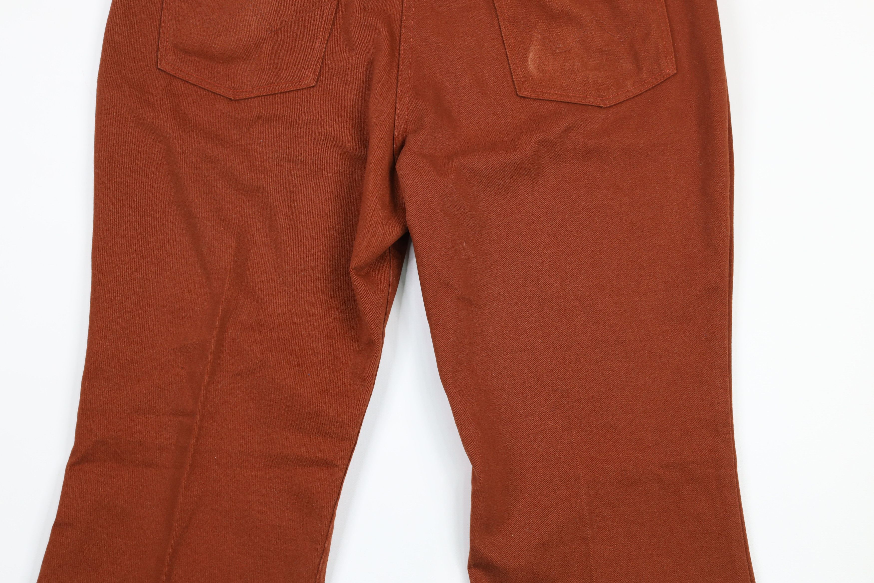 Vintage × Wrangler Vintage 70s Wrangler Wide Leg Bell Bottoms Jeans Burnt Size US 38 / EU 54 - 11 Thumbnail