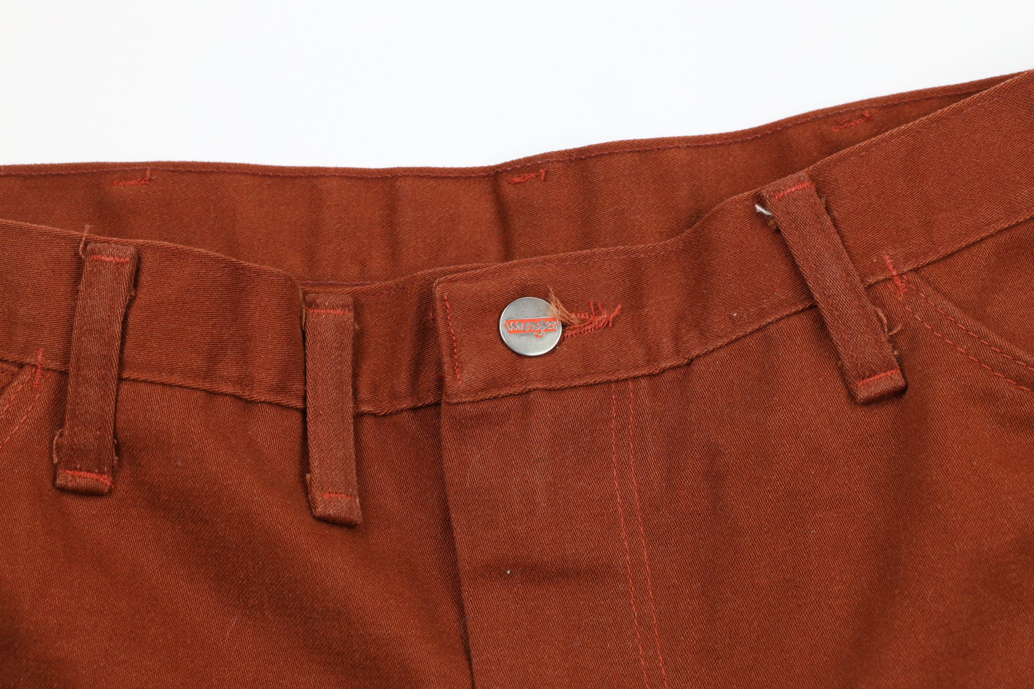 Vintage × Wrangler Vintage 70s Wrangler Wide Leg Bell Bottoms Jeans Burnt Size US 38 / EU 54 - 6 Thumbnail