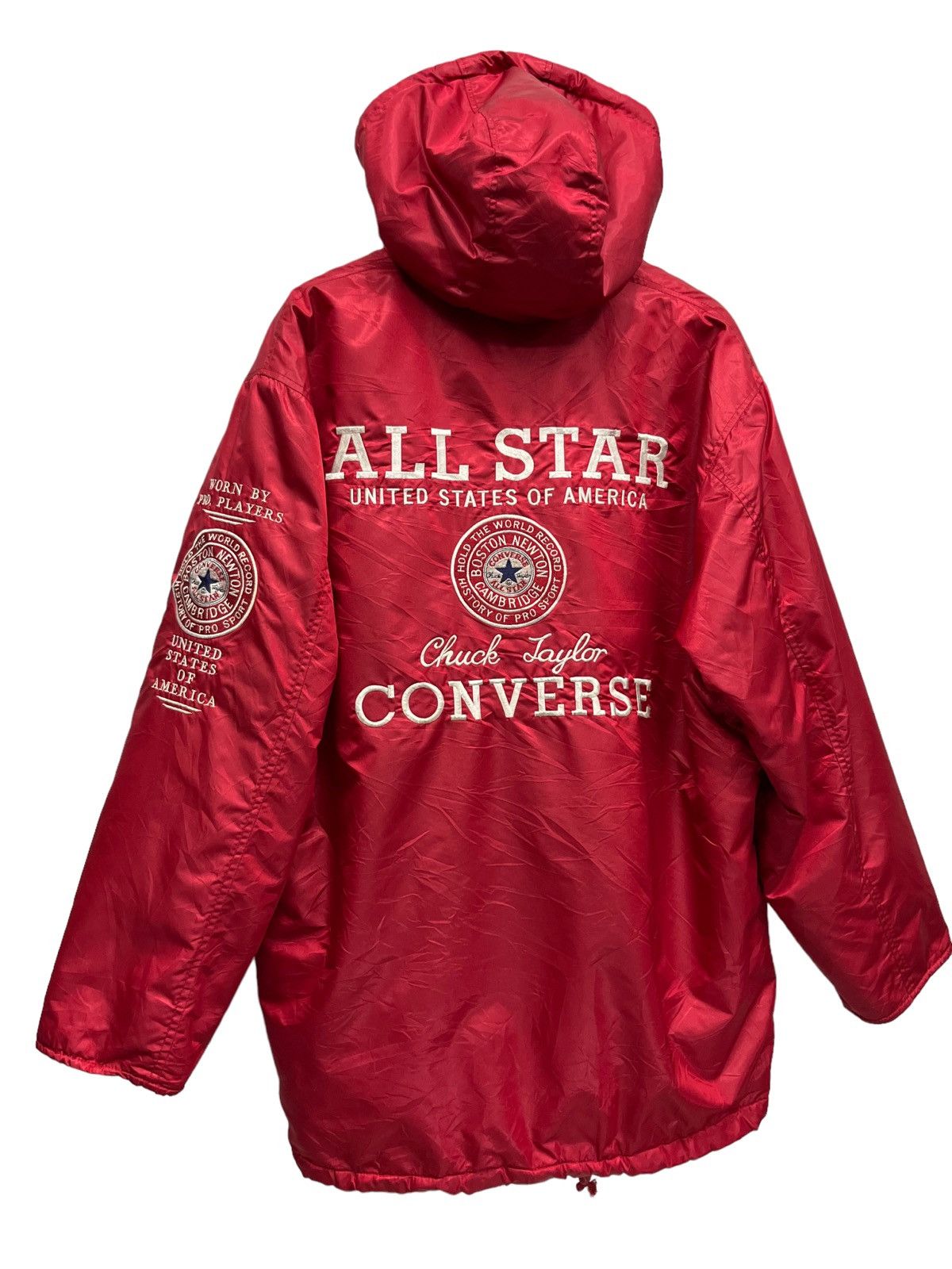 Vintage CONVERSE ALLSTAR BOSTON MASS. USA Parka Coach Jacket
