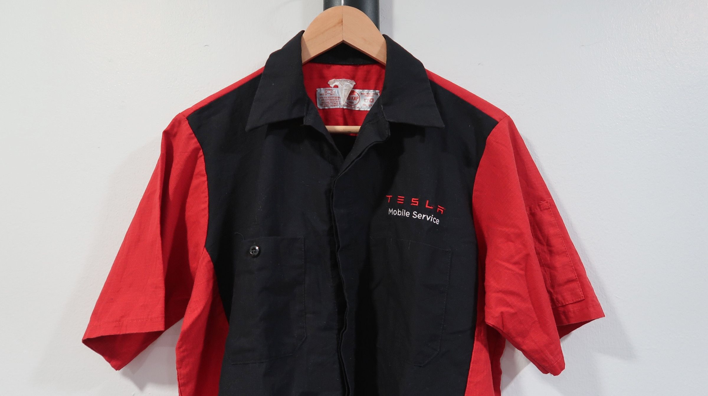 Vintage TESLA Mobile Service Uniform Shirt Size US M / EU 48-50 / 2 - 4 Thumbnail