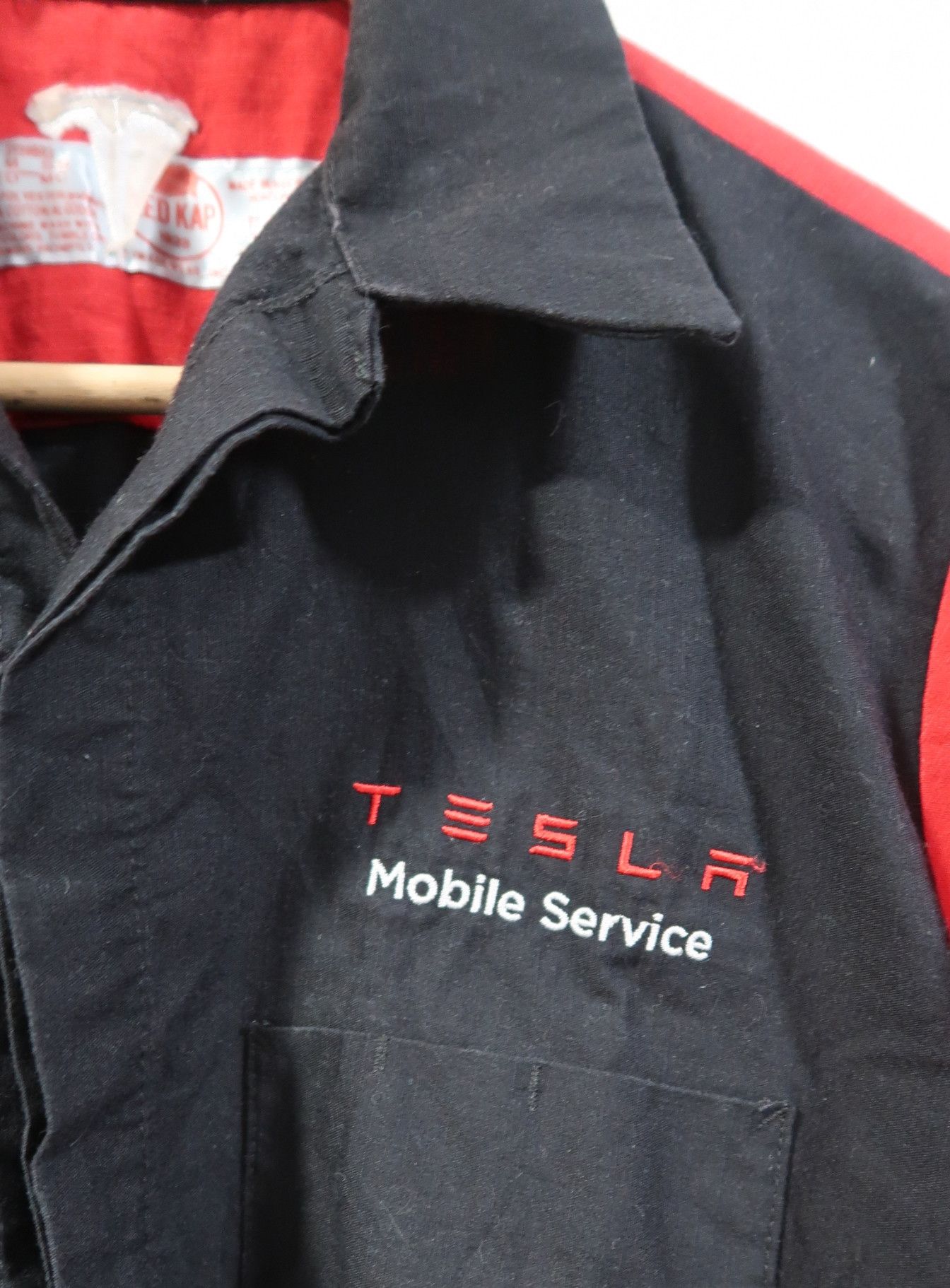 Vintage TESLA Mobile Service Uniform Shirt Size US M / EU 48-50 / 2 - 9 Thumbnail