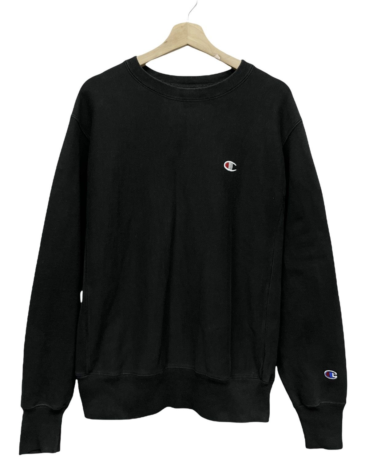 Champion RARE🔥Vtg CHAMPION Reverse Weave Poly-Cotton Big SpellOut Size US M / EU 48-50 / 2 - 5 Thumbnail